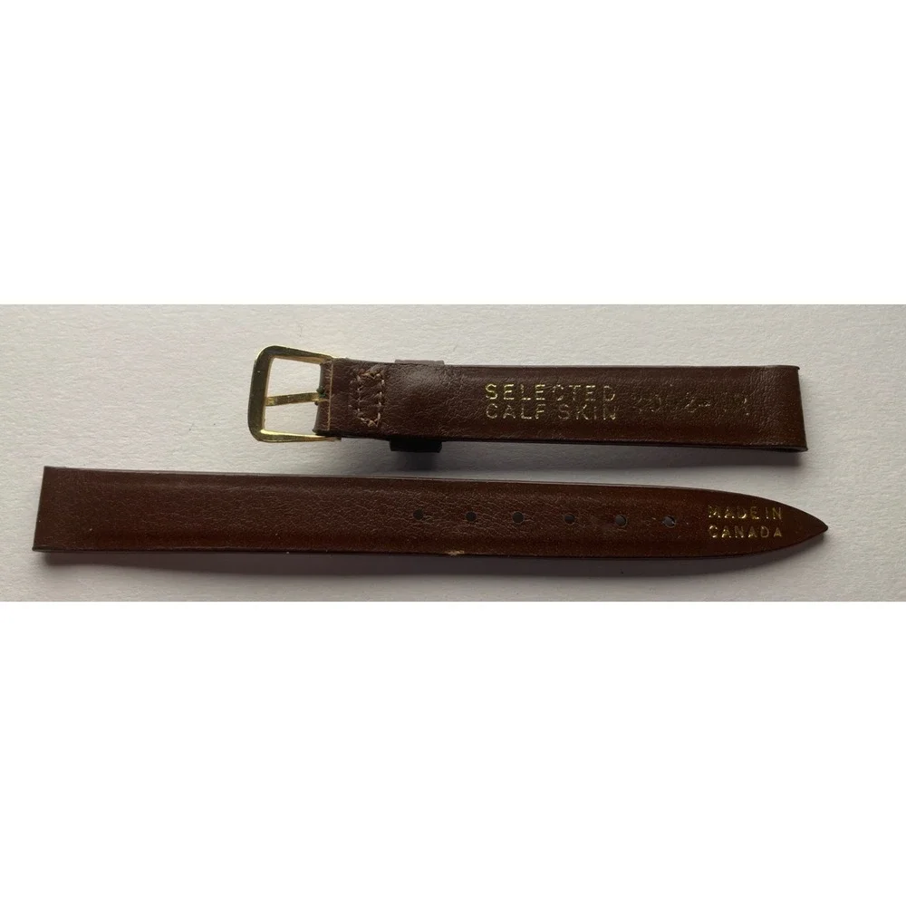11mm  Brown Selected Calf Skin Watch band‎ 2008-11R